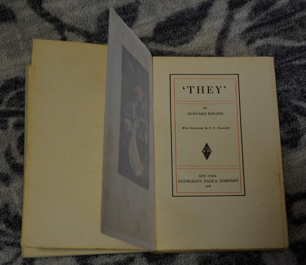 The illustrated frontispiece of They.