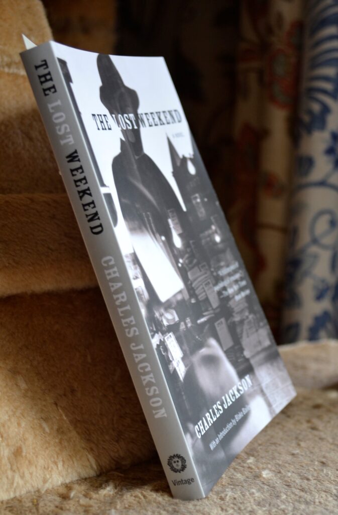 A grey spine reads The Lost Weekend by Charles Jackson.