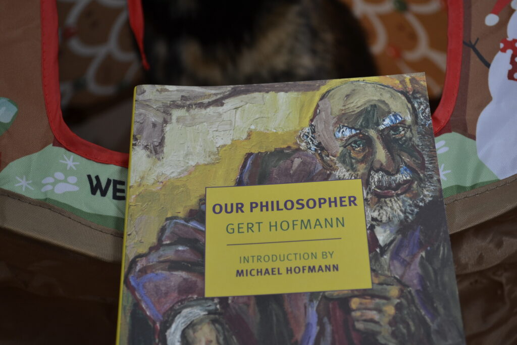 Our Philosopher by Gert Hofmann features a painting of an old man on the cover.