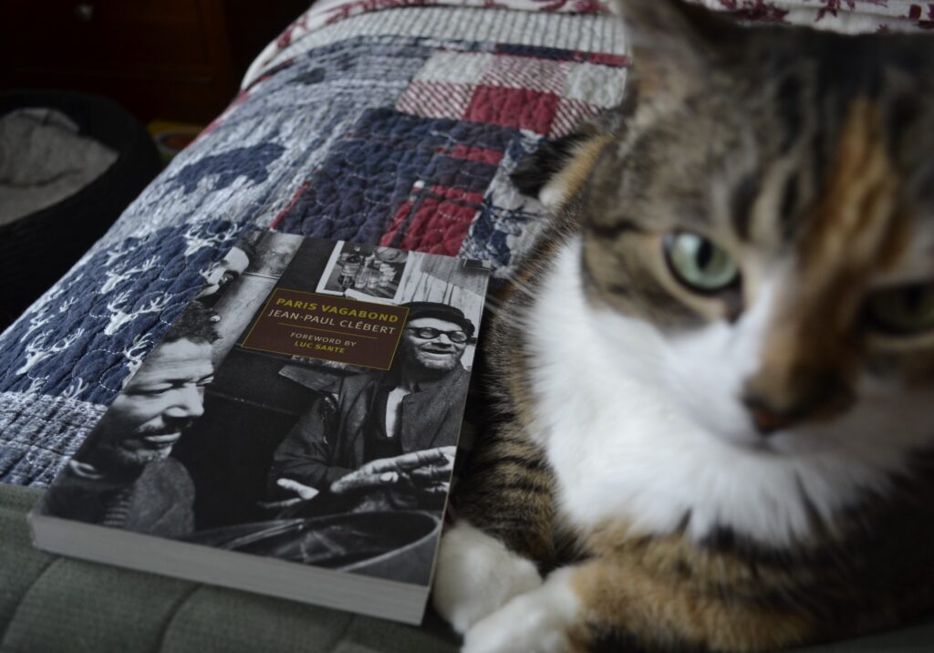 Paris Vagabond by Jean-Paul Clébert is a softcover book with a black-and-white photo of two men drinking in a rundown tavern.