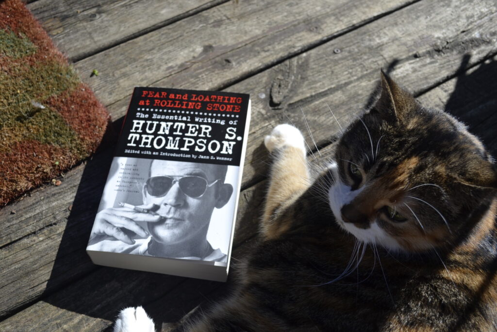 Fear and Loathing at Rolling Stone is a thick paperback book collecting the essential writing of Hunter S Thompson.